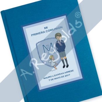 Libro Comunión Premium Azul