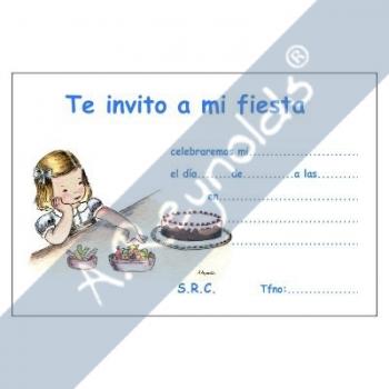 Invitación Fiesta 03 Azul